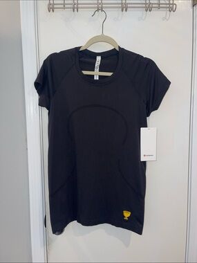lululemon athletica Black Short Sleeve Athletic Tee with President's Cup Logo